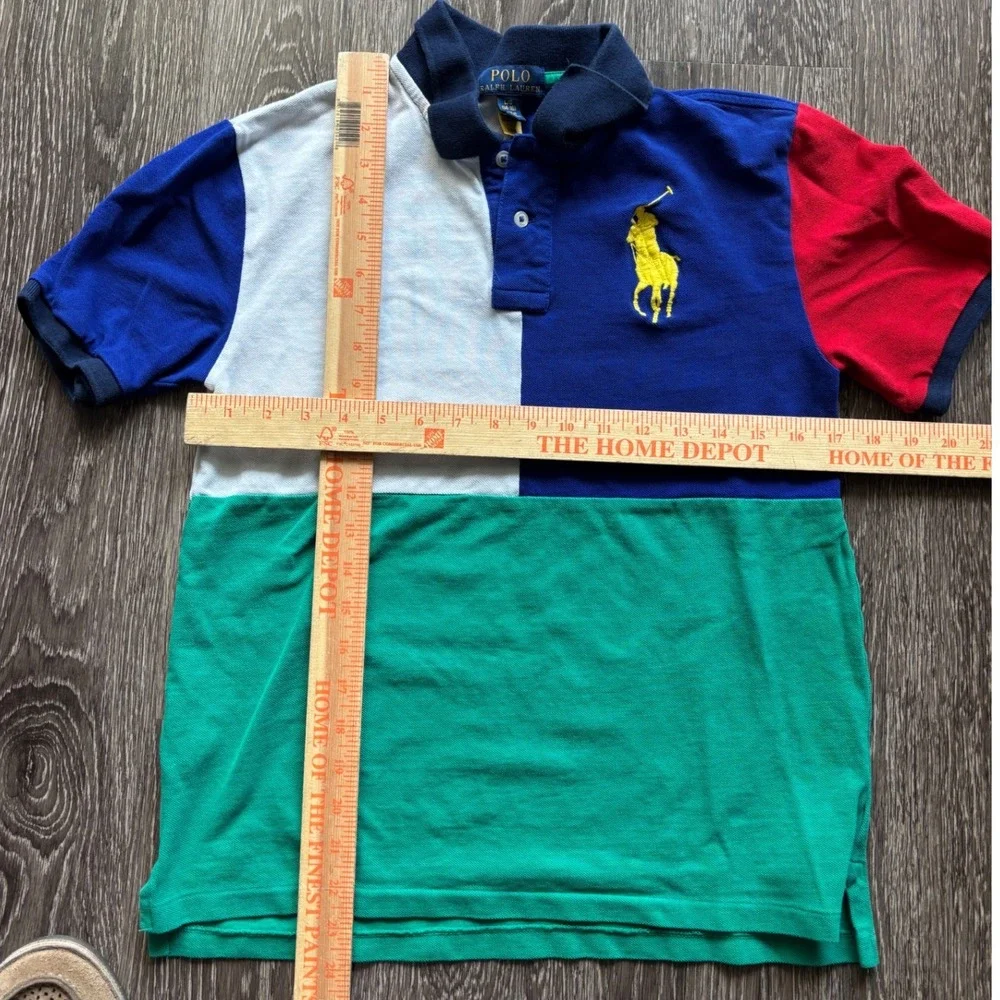 Polo Ralph Lauren Color Block Polo Youth Size L 14-16